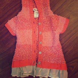 Girls button up sweater